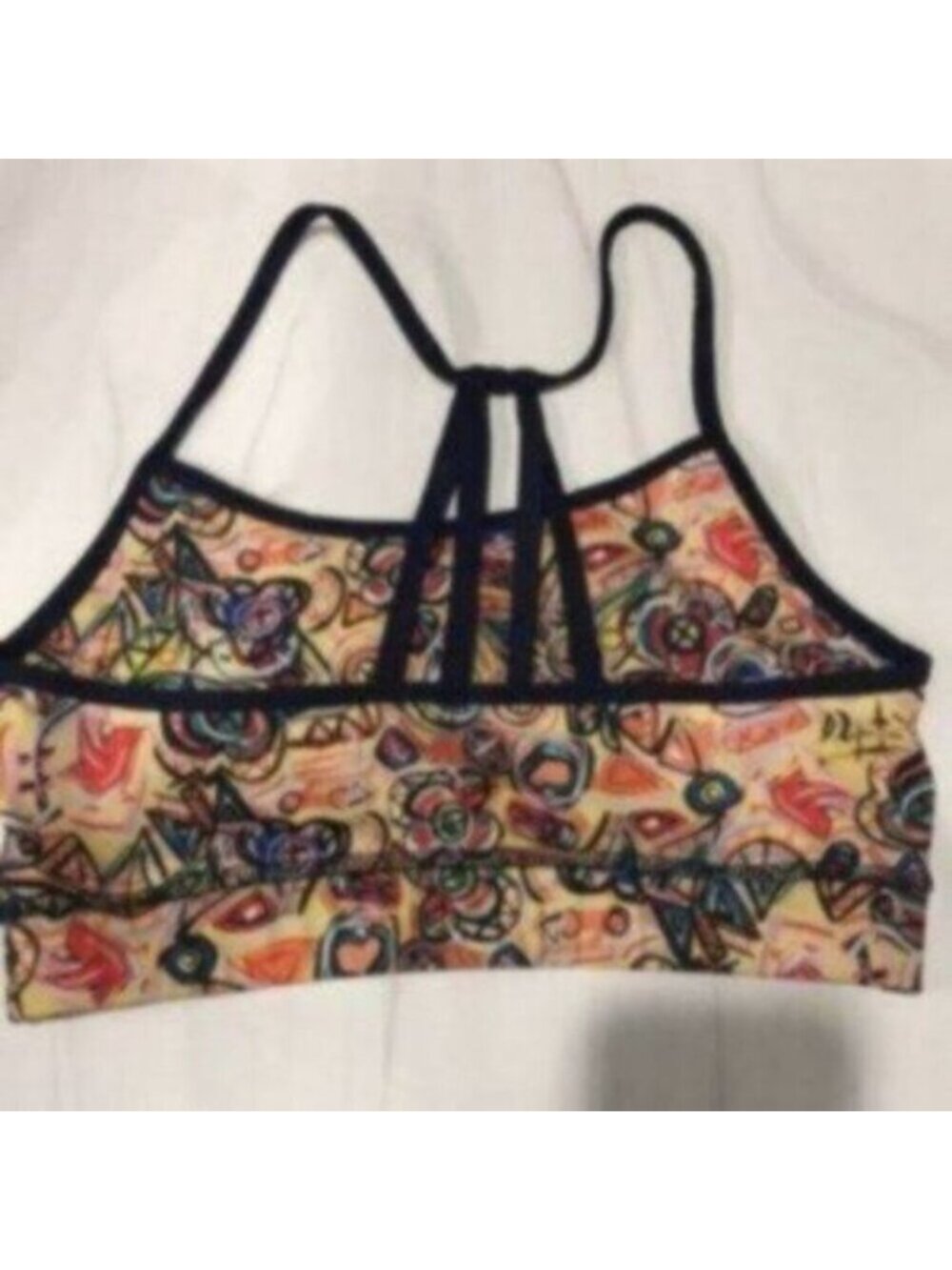 Joriki Women's Multicolor Abstract Floral Print Strappy Yoga Bra Top Size XS - Picture 7 of 7